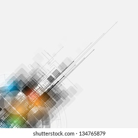 abstract futuristic fade computer technology business background