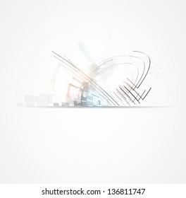 abstract futuristic fade computer technology business background