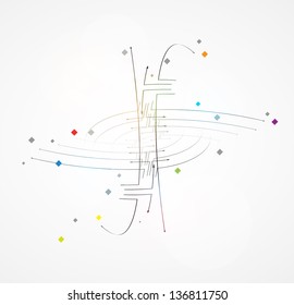 abstract futuristic fade computer technology business background