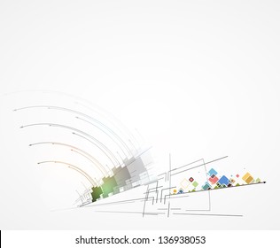abstract futuristic fade computer technology business background