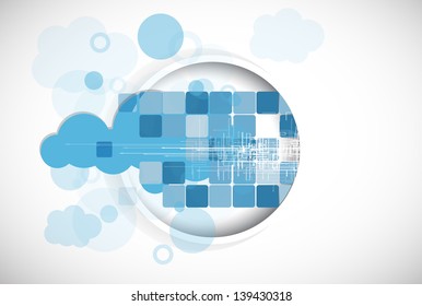 abstract futuristic fade computer technology business background