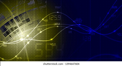 abstract futuristic fade computer technology business background. Data global network connection