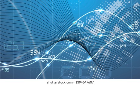 abstract futuristic fade computer technology business background. Data global network connection