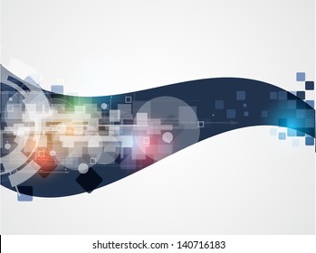 abstract futuristic fade computer technology business background