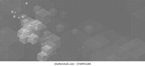 abstract futuristic fade computer technology business background