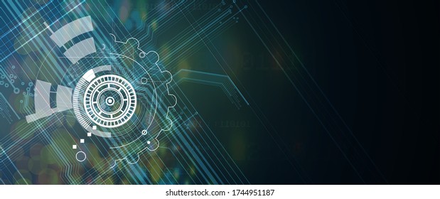 abstract futuristic fade computer technology business background
