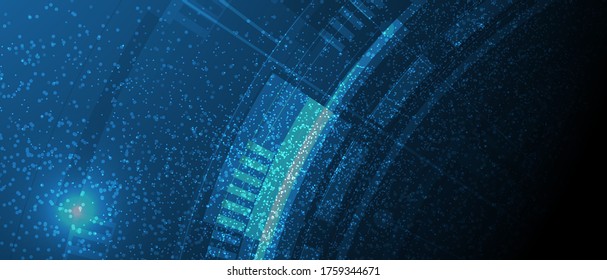 abstract futuristic fade computer technology business background