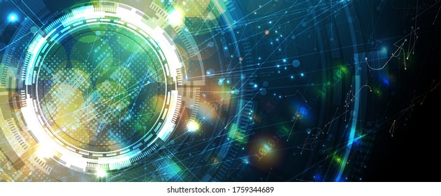 fondo de negocios abstracto de tecnología informática de desvanecimiento futurista