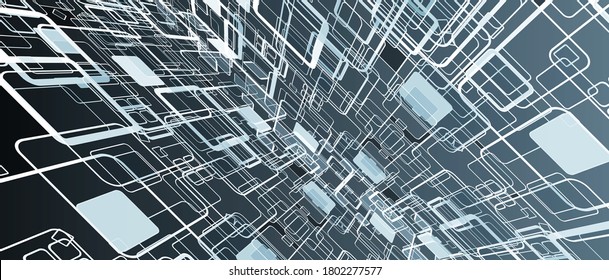 abstract futuristic fade computer technology business background
