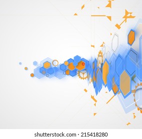 abstract futuristic fade computer technology business background