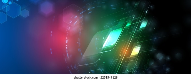abstract futuristic fade computer technology business background