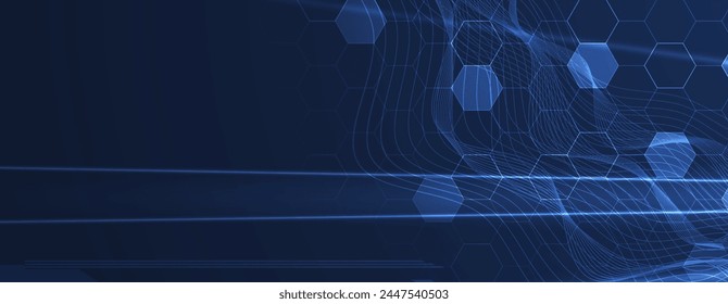Abstractas futurista desvanecimiento de la tecnología informática fondo de negocio