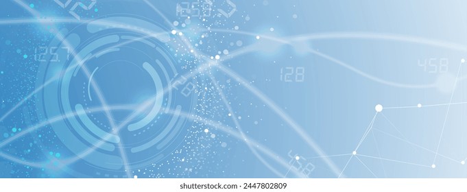 Abstractas futurista desvanecimiento de la tecnología informática fondo de negocio. Arte vectorial.