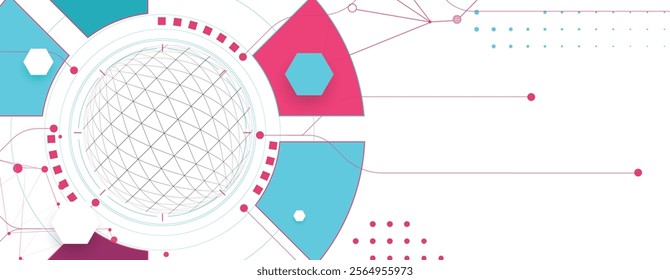Abstract futuristic fade computer technology business background