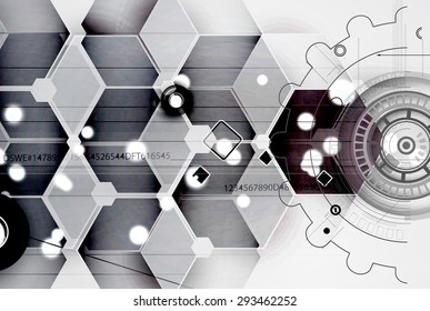 abstract futuristic fade computer technology business background