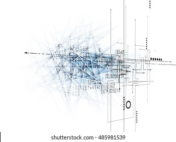 abstract futuristic fade computer technology business background