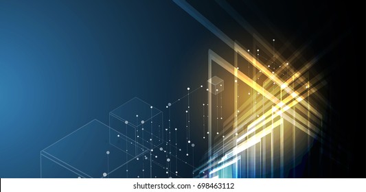 abstract futuristic fade computer technology business background