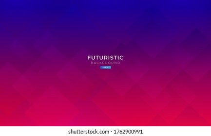 Abstract futuristic game background with a low poly concept, minimal blue purple gradient background, for posters, banners, landing page concepts.