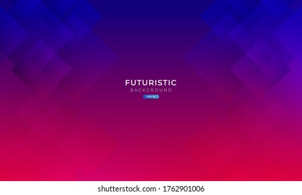 Abstract futuristic game background with a low poly concept, minimal blue purple gradient background, for posters, banners, landing page concepts.