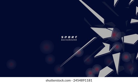 Abstract futuristic geometric background with modern shapes. design template technology concept suitable for game banner, olympic sport poster, cyber wallpaper