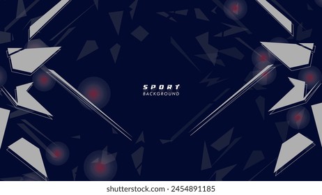 Abstract futuristic geometric background with modern shapes. design template technology concept suitable for game banner, olympic sport poster, cyber wallpaper