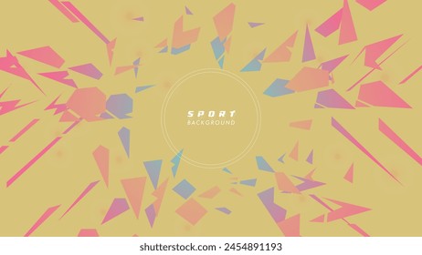 Abstract futuristic geometric background with modern shapes. design template technology concept suitable for game banner, olympic sport poster, cyber wallpaper