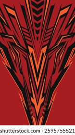 Abstract futuristic geometric background for sublimation sports jersey