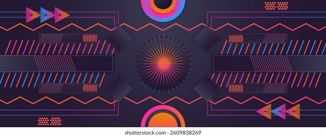 abstract futuristic geometric gradient background design