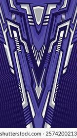 Abstract futuristic geometric lines modern background for sublimation jersey