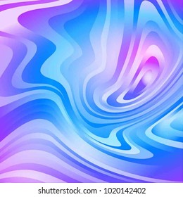 Abstract Futuristic Geometric Pattern with Waves. Colorful Twisted Striped Structural Texture. Vector Illustration