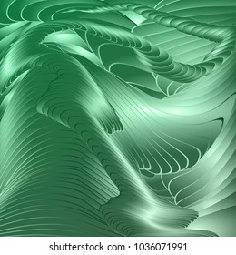 The Abstract Futuristic Geometric Pattern with Waves. A Colorful Curved Structural Texture. Vector Illustration