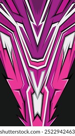 Abstract futuristic geometric pink stripes racing background for sublimation jersey