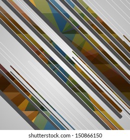 Abstract futuristic geometric shapes, dynamic illustration.