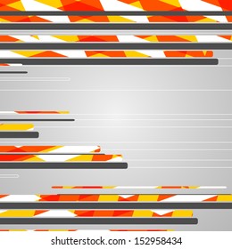 Abstract futuristic geometric shapes, dynamic illustration.