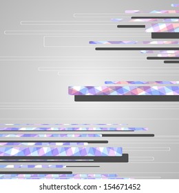 Abstract futuristic geometric shapes, dynamic illustration.