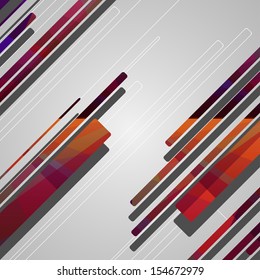 Abstract futuristic geometric shapes, dynamic illustration.