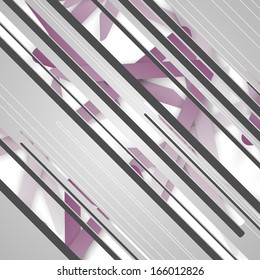 Abstract futuristic geometric shapes, dynamic illustration.