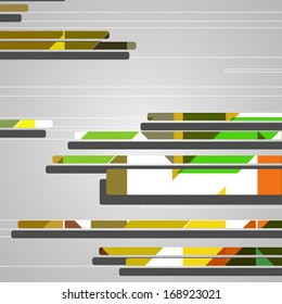 Abstract futuristic geometric shapes, dynamic illustration.