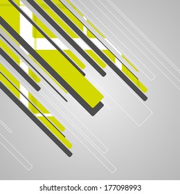 Abstract futuristic geometric shapes, dynamic illustration.