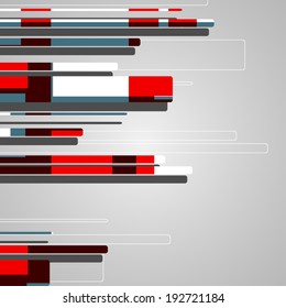 Abstract futuristic geometric shapes, dynamic illustration.