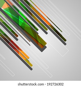 Abstract futuristic geometric shapes, dynamic illustration.
