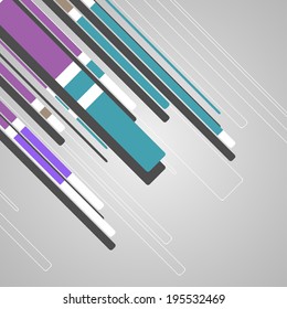 Abstract futuristic geometric shapes, dynamic illustration.
