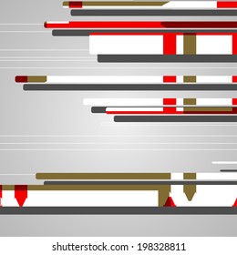 Abstract futuristic geometric shapes, dynamic illustration.