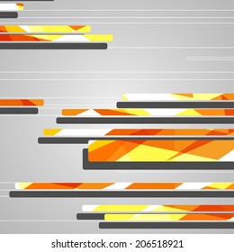Abstract futuristic geometric shapes, dynamic illustration.