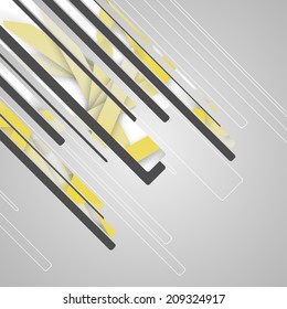 Abstract futuristic geometric shapes, dynamic illustration.