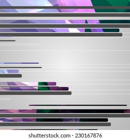 Abstract futuristic geometric shapes, dynamic illustration.