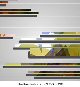 Abstract futuristic geometric shapes, dynamic illustration.