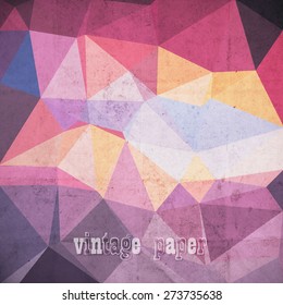 abstract futuristic geometrical background,  vector paper texture