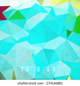 abstract futuristic geometrical background, vector paper texture
