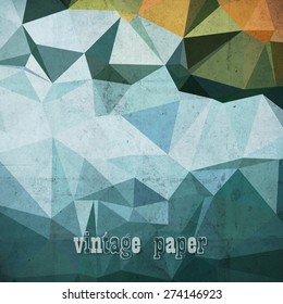 abstract futuristic geometrical background, vector paper texture